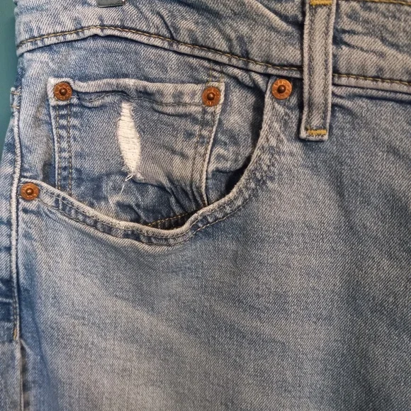 Levi"s - 502-Distressed Women's Jeans-SZ 36W/32L - Picture 6 of 8